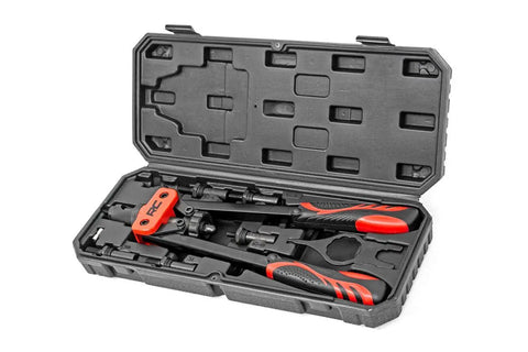 10-Piece Nutsert Tool Kit With Quick Change Mandrel Set For Auto Body And DIY Projects in open case