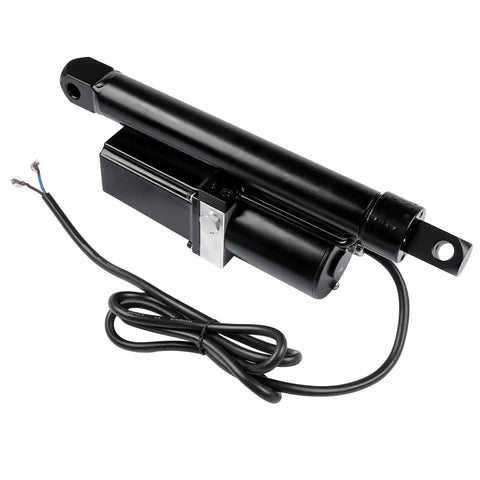 Ten Inch 12V DC Hydraulic Motor Electric Linear Actuator with wires, designed for rugged DIY projects and custom builds.
