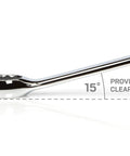 Close-up of 8 Piece Metric Combination Wrench Set 25 To 32 mm With Angled Open End For Tight Spaces And Double Engagement features