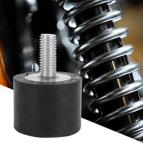 VE40 Linear Rubber Vibration Mounts 4 Pack Built Tough With High Tensile Strength Rubber Bobbin For Machinery And Fitness Equipment, Smooth Vibration Isolation And Quiet Operation, 40x30 Base With M10x25 Threads black rubber bobbin mount with M10x25 thread for machinery and fitness equipment