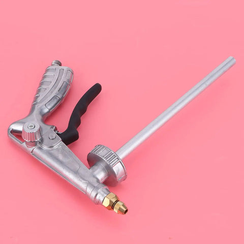 Zerodis High Volume Airless Paint Spray Gun For Wall And Furniture Coating close-up, aluminum body with adjustable tip.