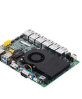 Built Tough 6 Port Network Firewall Mini Pc With Intel Celeron Cpu And 4Gb Ddr4 Ram 128Gb Msata Ssd Aluminum Enclosure motherboard with ports