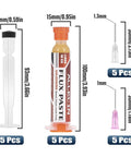 808 Solder Flux Soldering Paste 10cc 10mL For Gnarly Oxidized Electronics Lead Free Low Volatility With Needle Dispensing Tools