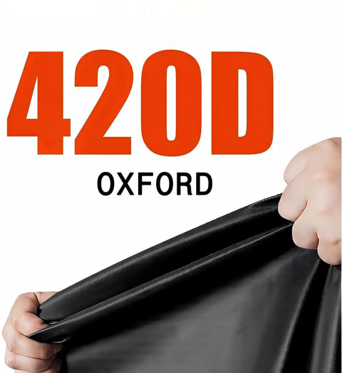 Heavy Duty Motorcycle Cover For Segway Dirt Ebike X260 All Weather Outer Shield 420D Oxford Thickened UV Sun Rain Snow Proof Storage Bag Garage Safe 420D Oxford fabric close-up