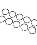 Beefy 50 Piece Snap Ring Set For 507 AC Compressor Clutch With 1.8mm Thick Rings displayed, 10 rings in view.