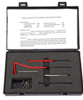 30 Piece Thread Repair Kit With Stainless Steel Inserts For Metric And Imperial Threads, including tools and M3x0.5 inserts in case