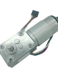 Super High Torque 12 Volt Dc Worm Geared Motor With Encoder Disk For Industrial Automation and Robots That Gets The Job Done Smooth And Reliable, metal motor with wiring.