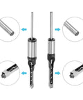 These Kickass Woodworking Drill Bits Feature Two Top Notch Square Hole Chisels For Fast Hollow Mortising On Any Lumber Project Including Half And Five Sixteenths Inch Sizes Today: close-up of square hole chisel drill bits, showing detail and design.