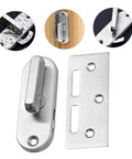 Stainless Steel Sliding Door Lock Latch Privacy Bolt With Countersink Design For Barn Doors And Interior Sliding Doors Heavy Duty Built To Take A Beating Easy Installation Durable Rust Resistant Hardware Scratch Resistant Security Bolt