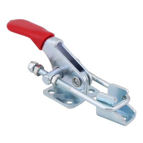 Snag This Awesome 4-Pack Of Heavy Duty Latch Style Metal Toggle Clamps For Serious Welding And Machining With A Rock Solid 360 Pound Holding Power That Keeps Your Projects Safe And Secure Every Single Time. Single metal latch toggle clamp with red handle for welding
