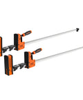 Heavy Duty 50 Inch Parallel Bar Clamp Set For Woodworking Glue Ups Cabinet Master Clamps With 2200 Lbs Clamping Force Quick Release Spreader Function 2 Pack