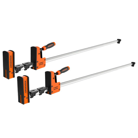 Heavy Duty 50 Inch Parallel Bar Clamp Set For Woodworking Glue Ups Cabinet Master Clamps With 2200 Lbs Clamping Force Quick Release Spreader Function 2 Pack