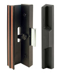 Heavy Duty Diecast Sliding Patio Door Handle Set In Matte Black With Dead Simple Interior Mount and Non Keyed Latch