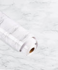 Roll of Marble Contact Paper Peel And Stick For Countertops Kitchen Cabinets And Bathroom Waterproof Granite Gray White Marble Vinyl PVC Removable Easy Install DIY Friendly