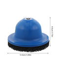 Get That Wheel Hub Looking Fresh With Heavy Duty Wire Brush Grinding Discs And Silicon Carbide Polishing Wheels For Serious Car Detailing And Metal Surface Restoration Efforts. Blue polishing disc with black bristles, 14.9cm diameter.