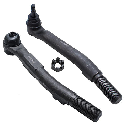 4WD Front 4 Piece Tie Rods Kit For Ford F250 F350 Super Duty 2005 2022 4x4 Replacement Outer Tie Rod Ends Built To Last Durable Zinc Plated Steel For Precise Steering And Stable Front Suspension, two outer tie rod ends and adjusting sleeve