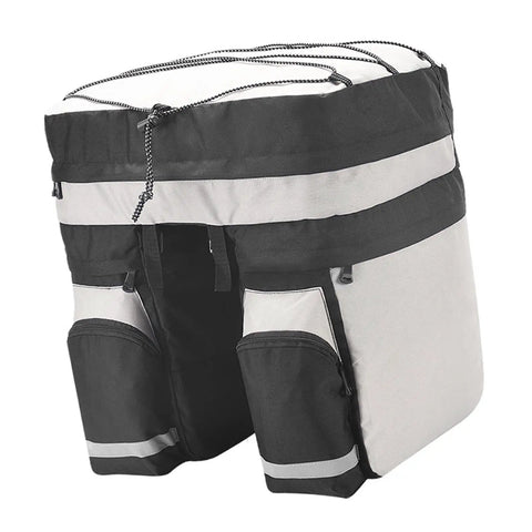 60L Bike Trunk Bag With Rain Cover For Mountain Bikes 3 In 1 Multifunctional Rear Rack Carrier Large Capacity Saddle Bag
