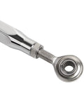 Aluminum Chrome Adjustable Shift Linkage Rod For Harley Dyna Mid Control 1984 To 2017 And Softail 2018 To 2023 Easy Height Tweaks Durable Anodized Shift Lever Upgrade, chrome rod end