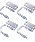 Leaf Spring Clamp Kit Pack Of 4 Fits Leaf Springs Up To 2.5 Inches Wide Locks Springs Together For Stability And Smoother Towing