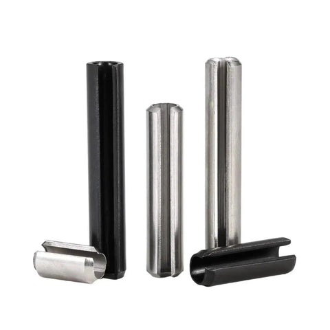 Spring Pins Assortment Kit M1.5 To M6 In 65Mn And 304 Stainless Steel Heavy Duty Dowel Pins Roll Pins Slotted Split Open Pins Tension Pins