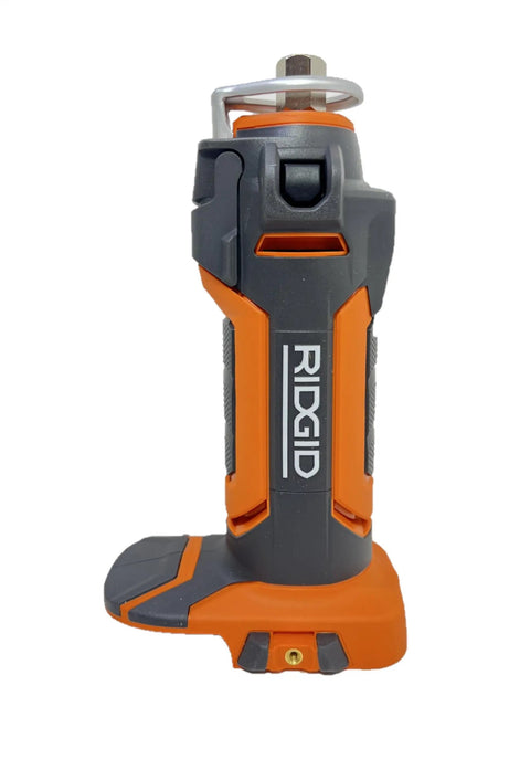 Cordless 18V Drywall Cut-Out Tool With 28,000 RPM No-Load Speed, Compact Go-To Design, And Depth Guide That Drops Below The Collet For Deep, Clean Cutouts In Tight Spaces