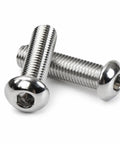 5/16-24 X 1 Button Head Socket Cap Screws Set, 25 Pro Grade Chrome Plated Steel Allen Bolts, Fine Thread UNF Internal Hex Drive