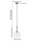 11 Inch Wide Pendant Light With Seeded Glass Shade In Brushed Nickel Finish That Looks Dope Over Your Kitchen Island Or Living Room Flush Mount Ceiling Fixture