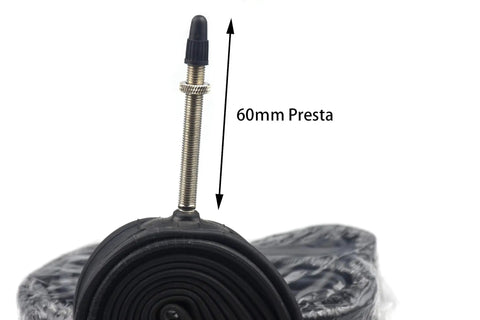 Road Bike Inner Tubes 700X28-32C with 60mm Presta Valve, Premium Butyl Rubber coiled for high air tightness and heat resistance