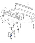 Heavy Duty 30 Pack 1/4 Inch Hole Fender Liner Rivets Slick Nylon Wheelhouse Clips And Bumper Cover Retainers assembly diagram.