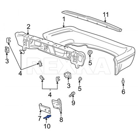 Heavy Duty 30 Pack 1/4 Inch Hole Fender Liner Rivets Slick Nylon Wheelhouse Clips And Bumper Cover Retainers assembly diagram.