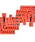 Set Of 8 90 Degree Corner Clamps For Woodworking, 3-Inch And 4-Inch ABS Corner Squares, Lightweight Right Angle Clamps.