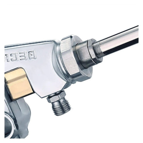 Heavy Duty 0.8 Mm Stainless Steel Long Tube Spray Gun And Sand Blaster nozzle and connector detail, showing corrosion-proof design.