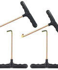 4 Pack Trampoline Spring Puller Tool With T Hook Extension And Ergonomic Handle Grip displayed on a white background