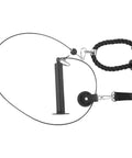Home Gym Pulley System For DIY Loading Muscle Training Kit showing cables, handles, and attachments