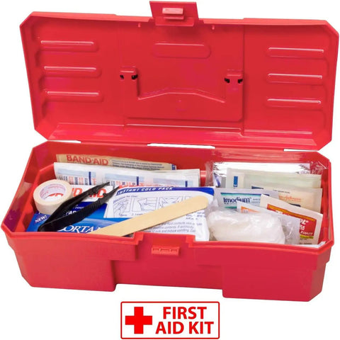 12 Inch Plastic ProBox Toolbox For Tools Hobby And Craft Storage Red Grab And Go Organizer For Hand Tools Nail Polish Hobby Paint Kids Toys First Aid Supplies Durable Industrial Grade Plastic With Safe Rounded Edges