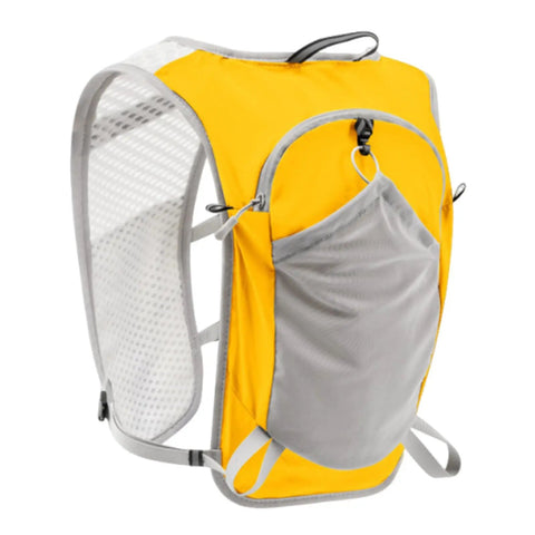 Hydration Running Vest Backpack That Keeps Your Gear Handy For Trail Runners And Outdoor Adventurers with gray mesh pocket