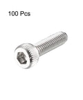 Tough As Nails M2.5x10mm Hex Socket Cap Screws With 0.45mm Pitch Top Shelf 304 Stainless Steel Bolts from 100 Pack