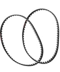 Top Shelf Disc Sander Drive Belt Set Of Two High Strength Rubber Notched Replacement For 4X36 Machines, heavy duty belts.