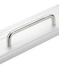 U Shaped Stainless Steel Cabinet Pull Handle for kitchen drawers, corrosion resistant, sleek silver finish, ergonomic grip