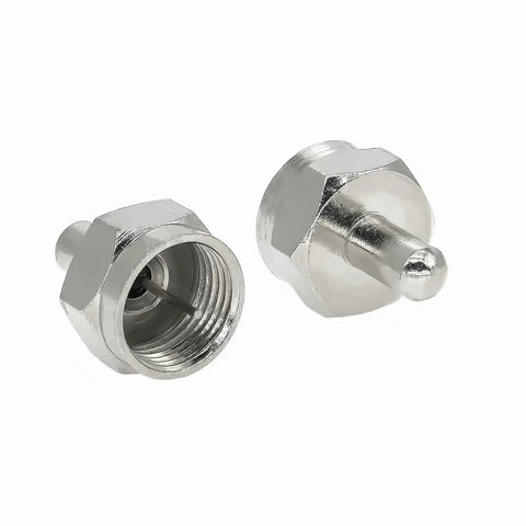 Five Pack F Type Male Terminator Caps 75 Ohms Coax Cap Terminator Cover for TV Antennas, Splitters, Amplifiers and Boosters