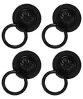 Vintage Style Drawer Pulls Set Of 4 Retro Flower Cabinet Handles 36mm Black Antique Dresser Hardware For Cabinets And Drawers Home Renovation