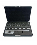 36 Pc Round Space Block Set Made From Hardened Steel Gage Blocks For Machining And Setup Imperial Measurements With M6 Threads And Three Quarters Inch OD Case Included Pro Grade Gauges For Machine Shops And Sine Bar Calibration in open case