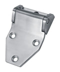 Premium Grade 304 Metal Straight Out The Box Heavy Duty Stainless Steel Barn Hinges Slick Finish Gate Door Hardware For Shed Rv Fence Rust Proof And Rock Solid Setup, showcasing front view with drilled holes.