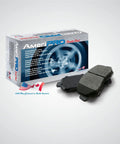 Front And Rear Brake Rotors And Pads Replacement Kit For Silverado 2500HD box and brake pads on white background