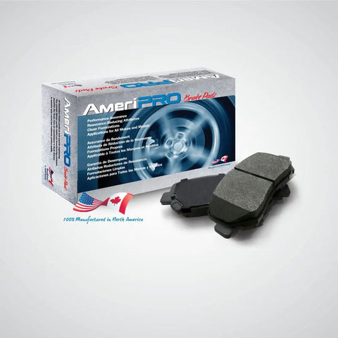 Front And Rear Brake Rotors And Pads Replacement Kit For Silverado 2500HD box and brake pads on white background