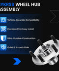 SYKRSS wheel hub assembly showing durable construction and 5-lug design, compatible with direct swap for Toyota models.