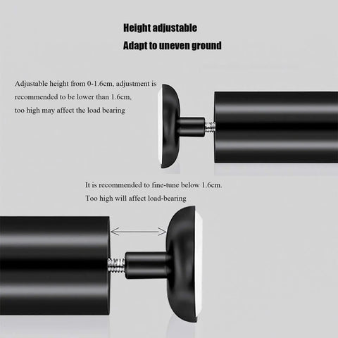 Adjustable Stainless Steel Furniture Legs Set 4 Pcs Screw-In Replacement Feet For leveling coffee tables, sofas, cabinets