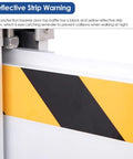 Heavy Duty Aluminum Garage Door Flood Barrier Detachable Water Prevention Shield With Sealing Strip For Driveway Warehouse reflective strip detail