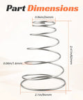 Dimensions of Conical Spring Replacement Coil For GO 210 Series Electric Carpet Stapler Parts