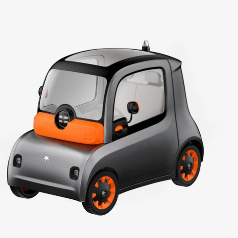 Solid 2 Seater Electric Golf Cart With Quick Charge Lithium Battery And Roomy Storage Compartments, front view with orange accents.